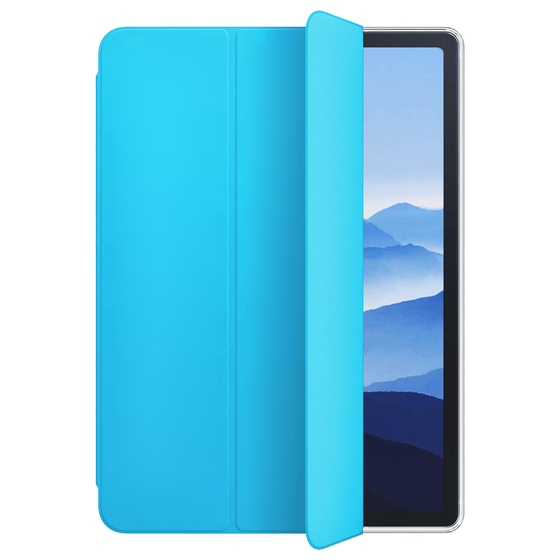Microsonic Apple iPad Air 4 (2020) Kılıf Slim Translucent Back Smart Cover Mavi