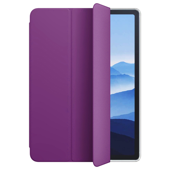 Microsonic Apple iPad Air 4 (2020) Kılıf Slim Translucent Back Smart Cover Mor