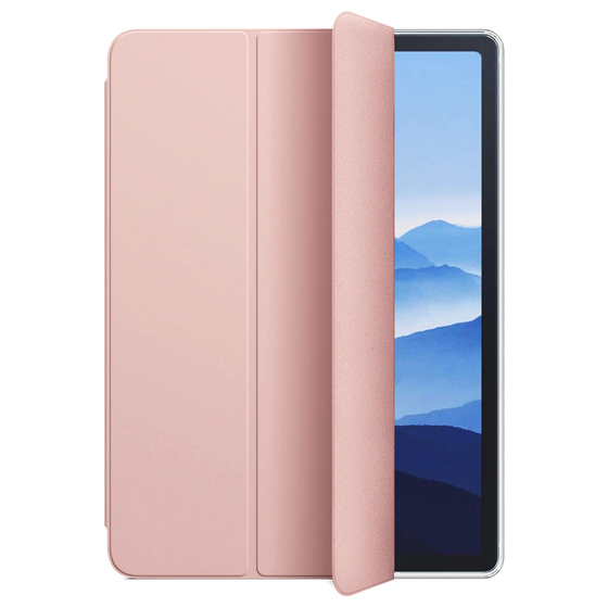 Microsonic Apple iPad Air 4 (2020) Kılıf Slim Translucent Back Smart Cover Rose Gold