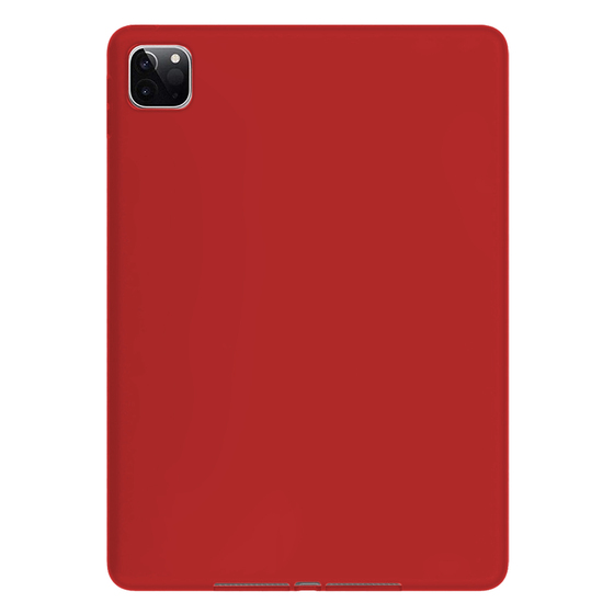 Microsonic Apple iPad Pro 12.9'' 2020 4.Nesil Kılıf, (A2229-A2069-A2232) Matte Silicone Kırmızı