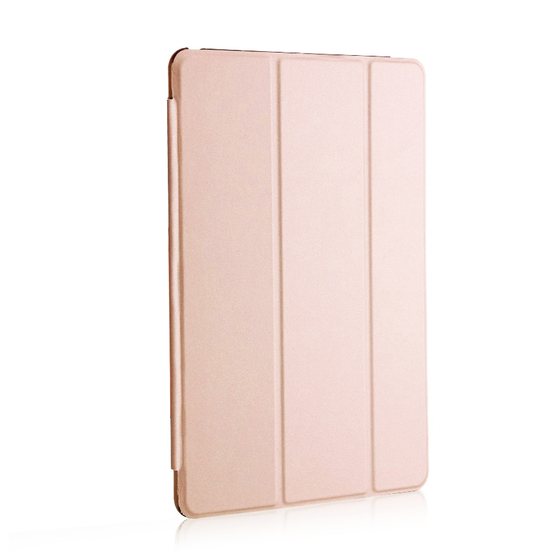 Microsonic Apple iPad Pro 12.9'' 2021 5. Nesil Kılıf (A2378-A2461-A2379-A2462) Slim Translucent Back Smart Cover Rose Gold