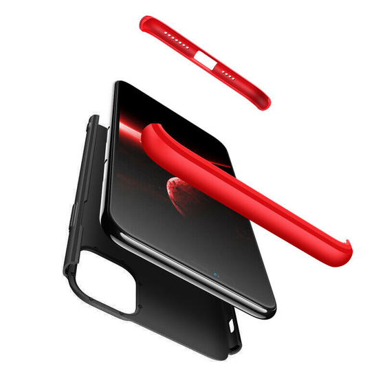 Microsonic Apple iPhone 11 (6.1'') Kılıf Double Dip 360 Protective Kırmızı
