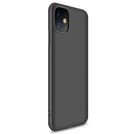 Microsonic Apple iPhone 11 (6.1'') Kılıf Double Dip 360 Protective Siyah