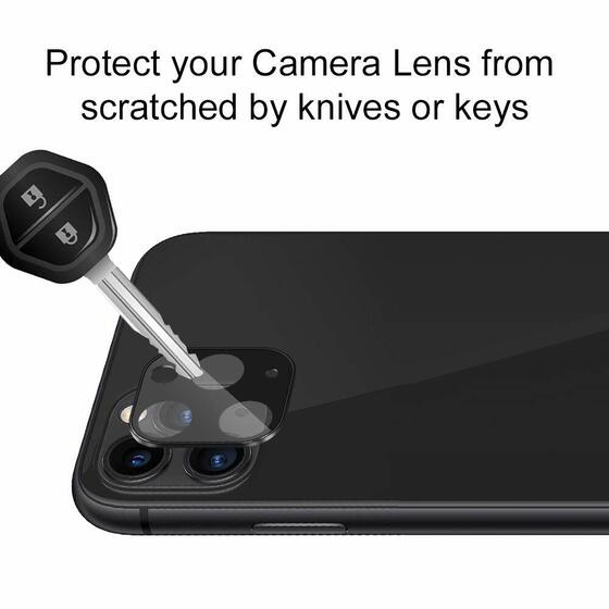 Microsonic Apple iPhone 11 Pro (5.8'') Kamera Lens Koruma Camı V2 Siyah
