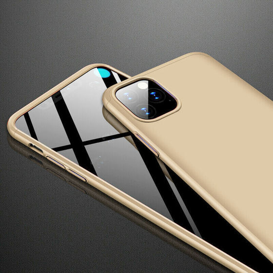Microsonic Apple iPhone 11 Pro (5.8'') Kılıf Double Dip 360 Protective Gold