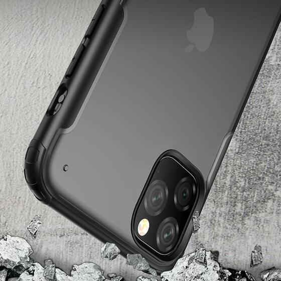 Microsonic Apple iPhone 11 Pro (5.8'') Kılıf Frosted Frame Lacivert