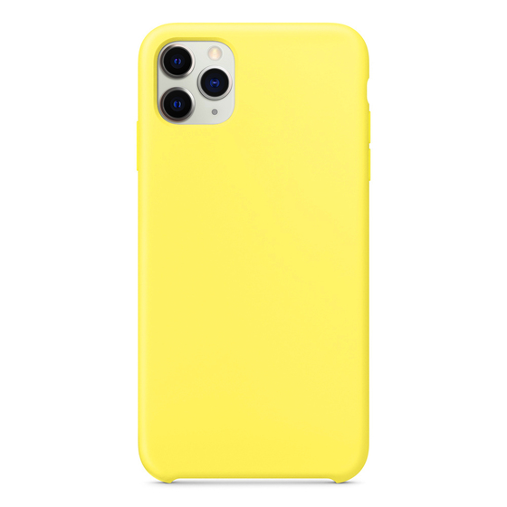 Microsonic Apple iPhone 11 Pro (5.8'') Kılıf Liquid Lansman Silikon Güneş Sarısı