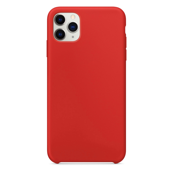 Microsonic Apple iPhone 11 Pro (5.8'') Kılıf Liquid Lansman Silikon Kırmızı