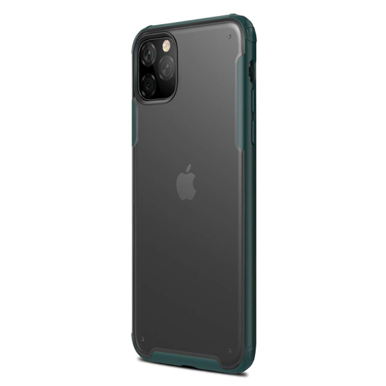 Microsonic Apple iPhone 11 Pro Max (6.5'') Kılıf Frosted Frame Yeşil