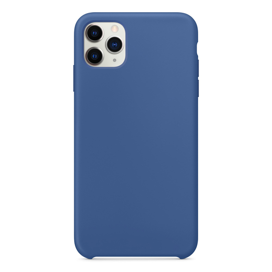 Microsonic Apple iPhone 11 Pro Max (6.5'') Kılıf Liquid Lansman Silikon Çini Mavisi