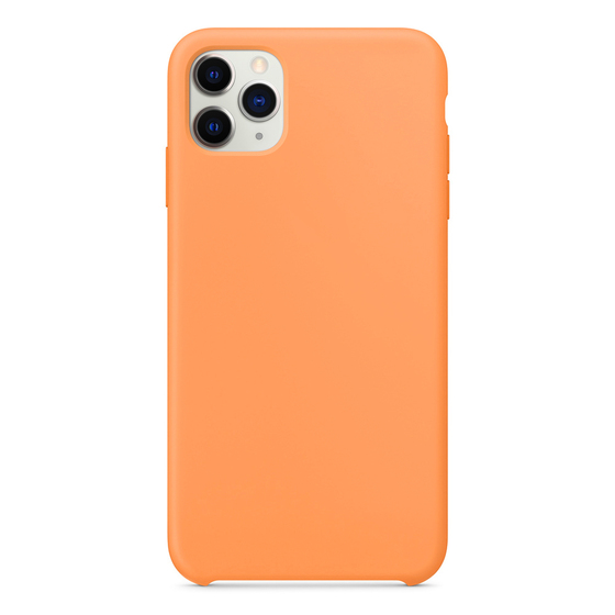 Microsonic Apple iPhone 11 Pro Max (6.5'') Kılıf Liquid Lansman Silikon Papaya
