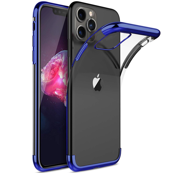Microsonic Apple iPhone 11 Pro Max (6.5'') Kılıf Skyfall Transparent Clear Mavi