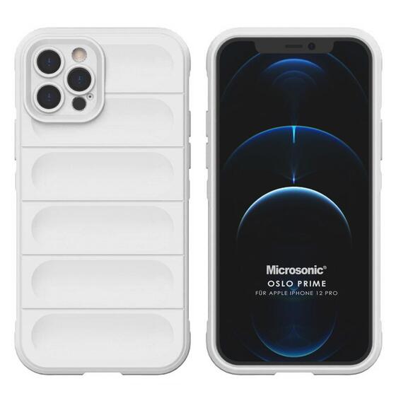 Microsonic Apple iPhone 12 Pro Kılıf Oslo Prime Beyaz