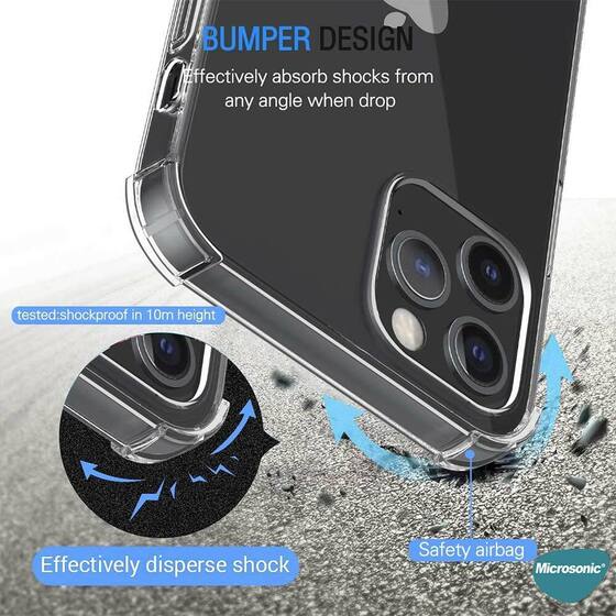 Microsonic Apple iPhone 13 Pro Kılıf Shock Absorbing Şeffaf