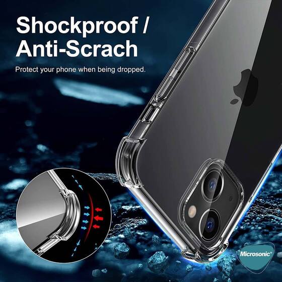 Microsonic Apple iPhone 14 Kılıf Shock Absorbing Şeffaf