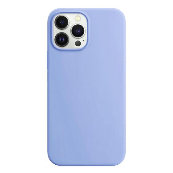 Microsonic Apple iPhone 15 Pro Max Kılıf Liquid Lansman Silikon Mavi