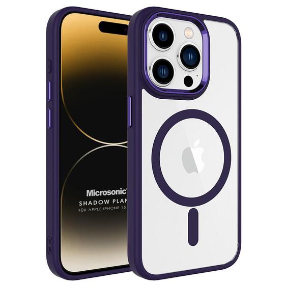 Microsonic Apple iPhone 15 Pro Max Kılıf Shadow Planet Mor