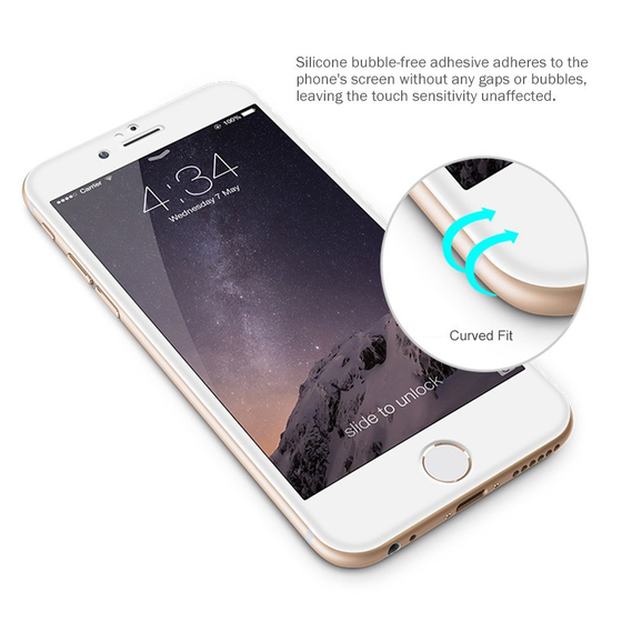 Microsonic Apple iPhone 6 Plus Ön + Arka Kavisler Dahil Tam Ekran Kaplayıcı Film