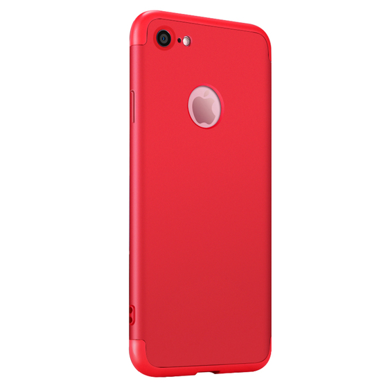 Microsonic Apple iPhone 6S Kılıf Double Dip 360 Protective Kırmızı