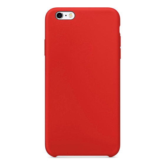 Microsonic Apple iPhone 6S Kılıf Liquid Lansman Silikon Kırmızı
