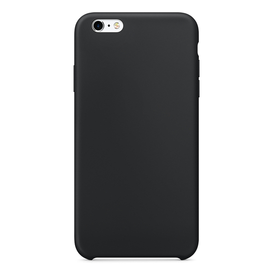 Microsonic Apple iPhone 6S Plus Kılıf Liquid Lansman Silikon Siyah