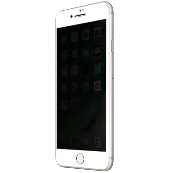 Microsonic Apple iPhone 7 Plus Privacy 5D Gizlilik Filtreli Cam Ekran Koruyucu Beyaz
