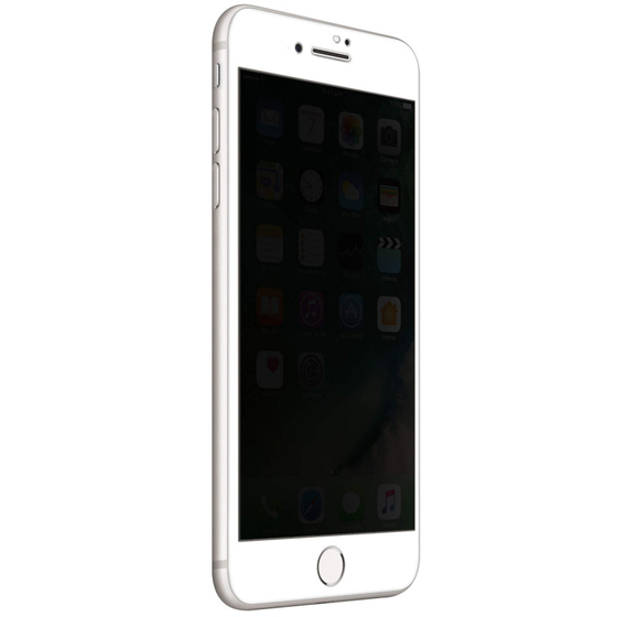 Microsonic Apple iPhone 7 Plus Privacy 5D Gizlilik Filtreli Cam Ekran Koruyucu Beyaz