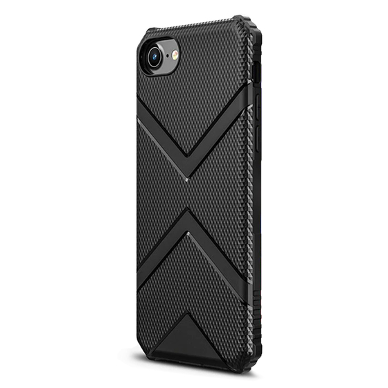 Microsonic Apple iPhone 8 Kılıf Diamond Shield Siyah