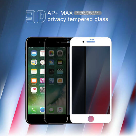 Microsonic Apple iPhone 8 Plus Privacy 5D Gizlilik Filtreli Cam Ekran Koruyucu Siyah