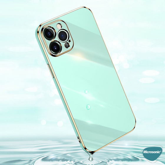 Microsonic Apple iPhone SE 2022 Kılıf Olive Plated Beyaz