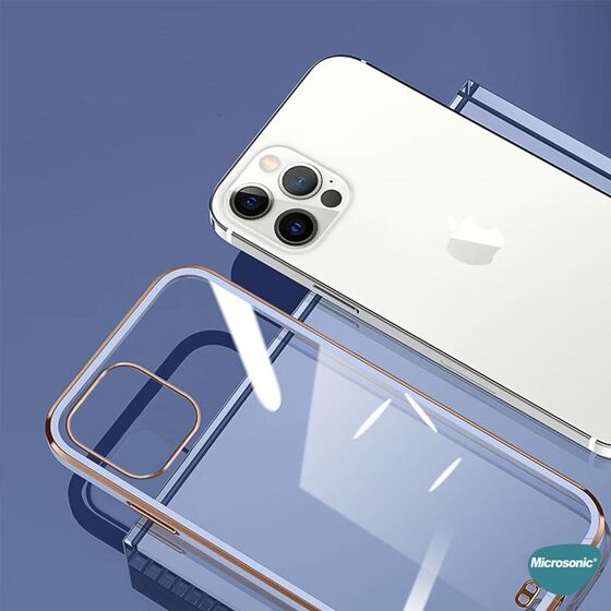 Microsonic Apple iPhone X Kılıf Laser Plated Soft Beyaz
