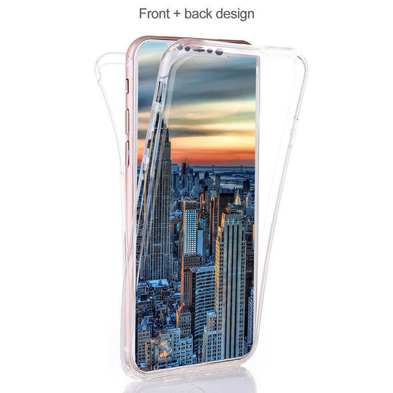 Microsonic Apple iPhone XR (6.1'') Kılıf 6 tarafı tam full koruma 360 Clear Soft Şeffaf