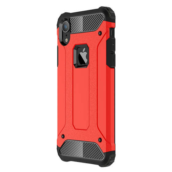 Microsonic Apple iPhone XR (6.1'') Kılıf Rugged Armor Kırmızı