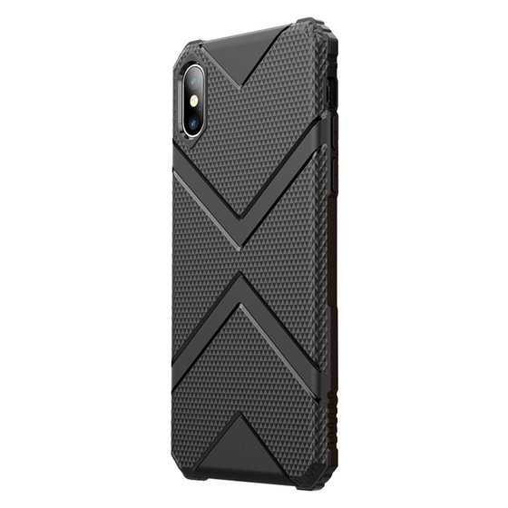 Microsonic Apple iPhone XS Max Kılıf Diamond Shield Siyah