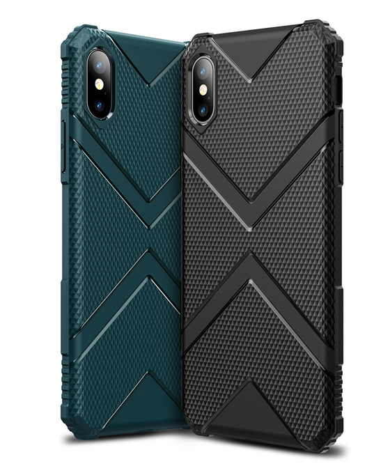 Microsonic Apple iPhone XS Max Kılıf Diamond Shield Yeşil