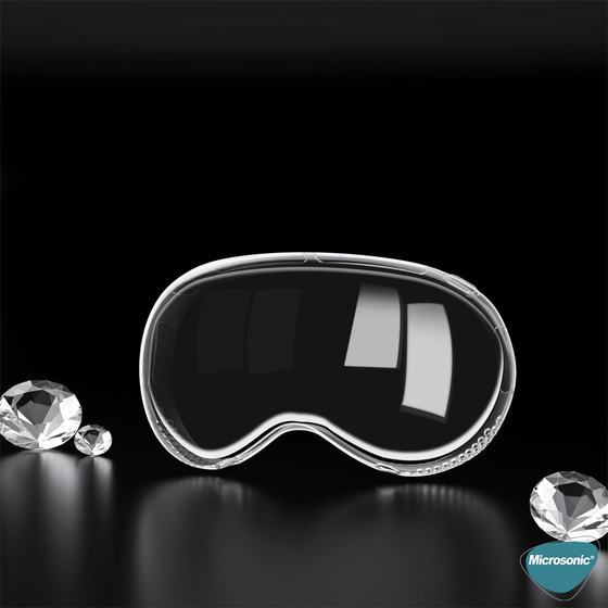 Microsonic Apple Vision Pro Kılıf Crystal Clear TPU Cover Şeffaf
