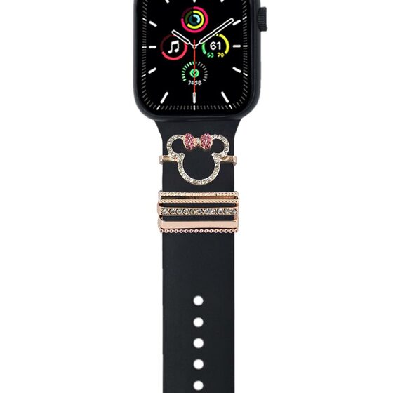 Microsonic Apple Watch 6 44mm Kordon Aksesuarı Minnie Mouse Charm