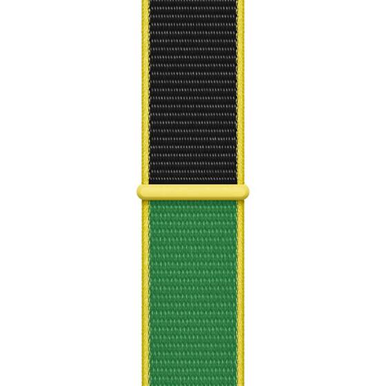 Microsonic Apple Watch SE 2022 40mm Hasırlı Kordon Woven Jamaika International Collection Spor Loop