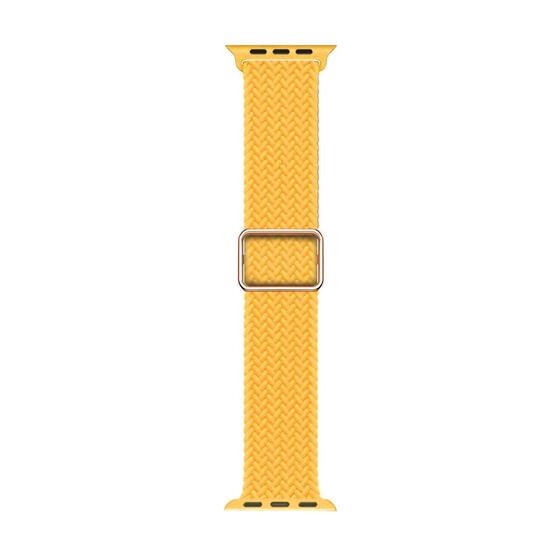 Microsonic Apple Watch SE 2022 40mm Kordon Braided Loop Band Sarı