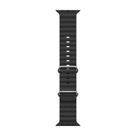 Microsonic Apple Watch SE 2022 40mm Kordon Ocean Band Siyah