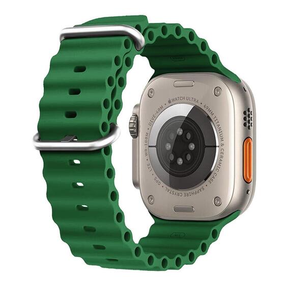 Microsonic Apple Watch SE 2022 40mm Kordon Ocean Band Yeşil