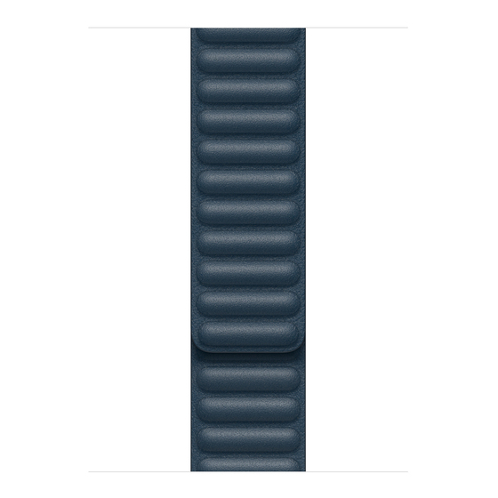 Microsonic Apple Watch SE 40mm Kordon Leather Link Band Lacivert