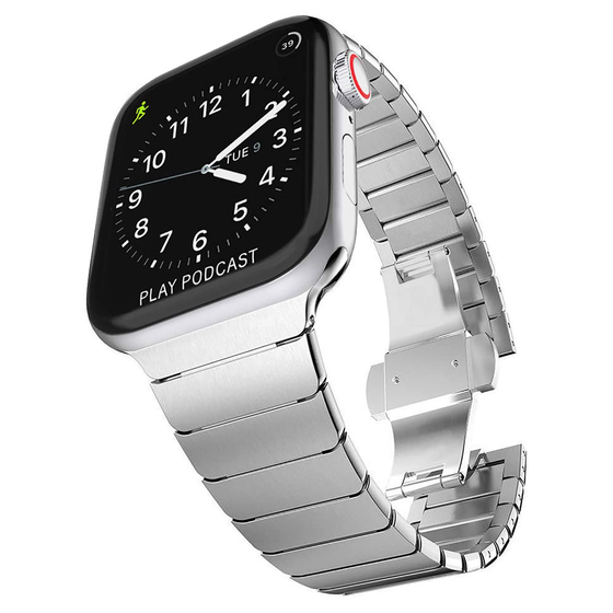Microsonic Apple Watch SE 40mm Kordon Link Bracelet Band Siyah