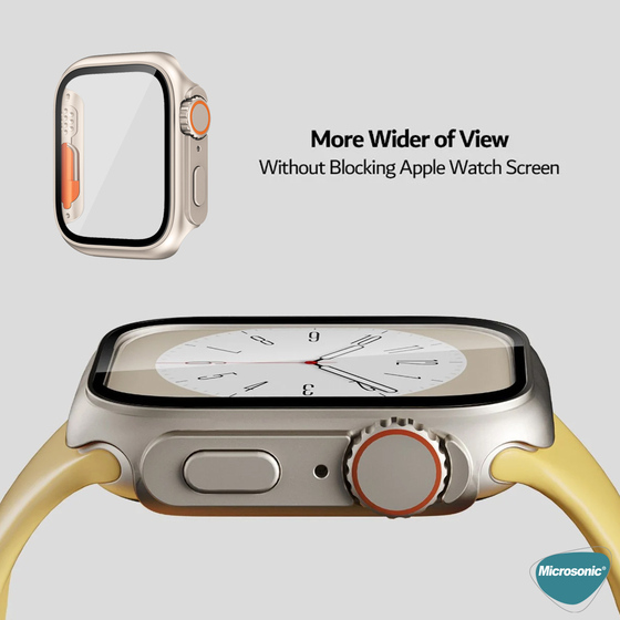 Microsonic Apple Watch Series 2 42mm Kılıf Apple Watch Ultra Dönüştürücü Ekran Koruyucu Kasa Yıldız Işığı