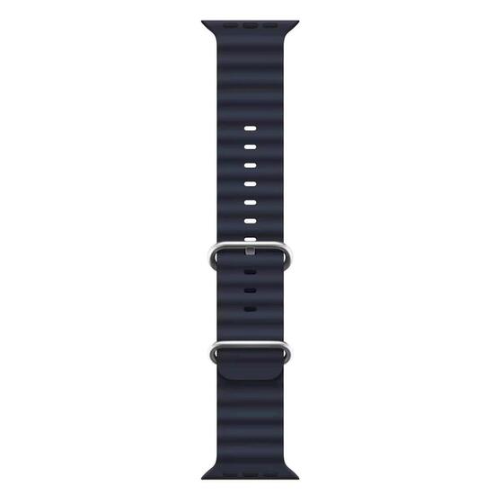 Microsonic Apple Watch Series 6 40mm Kordon Ocean Band Lacivert