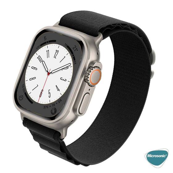 Microsonic Apple Watch Series 7 45mm Kordon Alpine Loop Turuncu