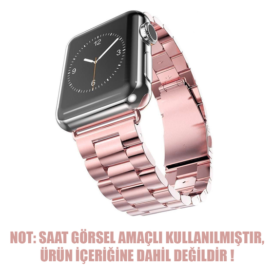 Microsonic Apple Watch Series 9 41mm Metal Stainless Steel Kordon Rose Gold