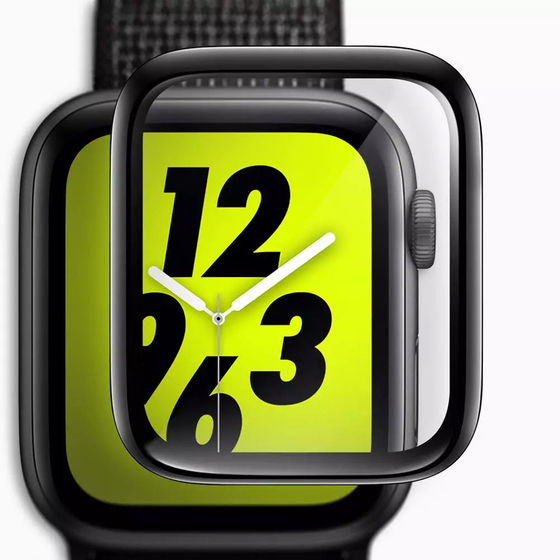 Microsonic Apple Watch Series 9 41mm Tam Kaplayan Temperli Cam Ekran Koruyucu Siyah