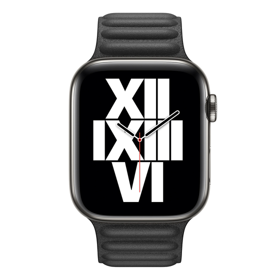 Microsonic Apple Watch Ultra 2 Kordon Leather Link Band Siyah