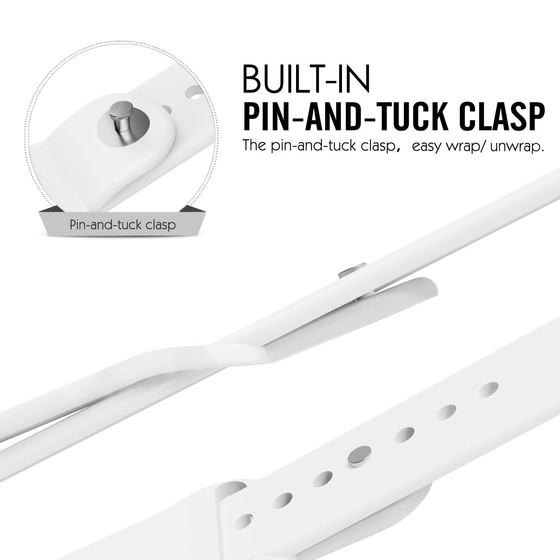 Microsonic Apple Watch Ultra 2 Silikon Kordon Beyaz